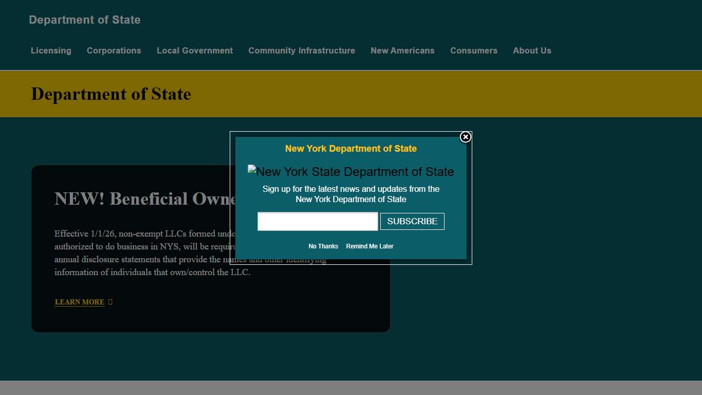 Department of State Department of State